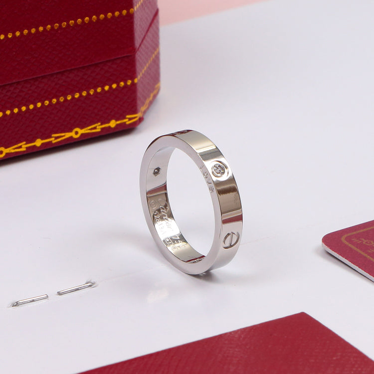 CRR21 With box Fashion Titanium Stainless Steel Wedding Rings Bague Femme 4mm only to Old customers