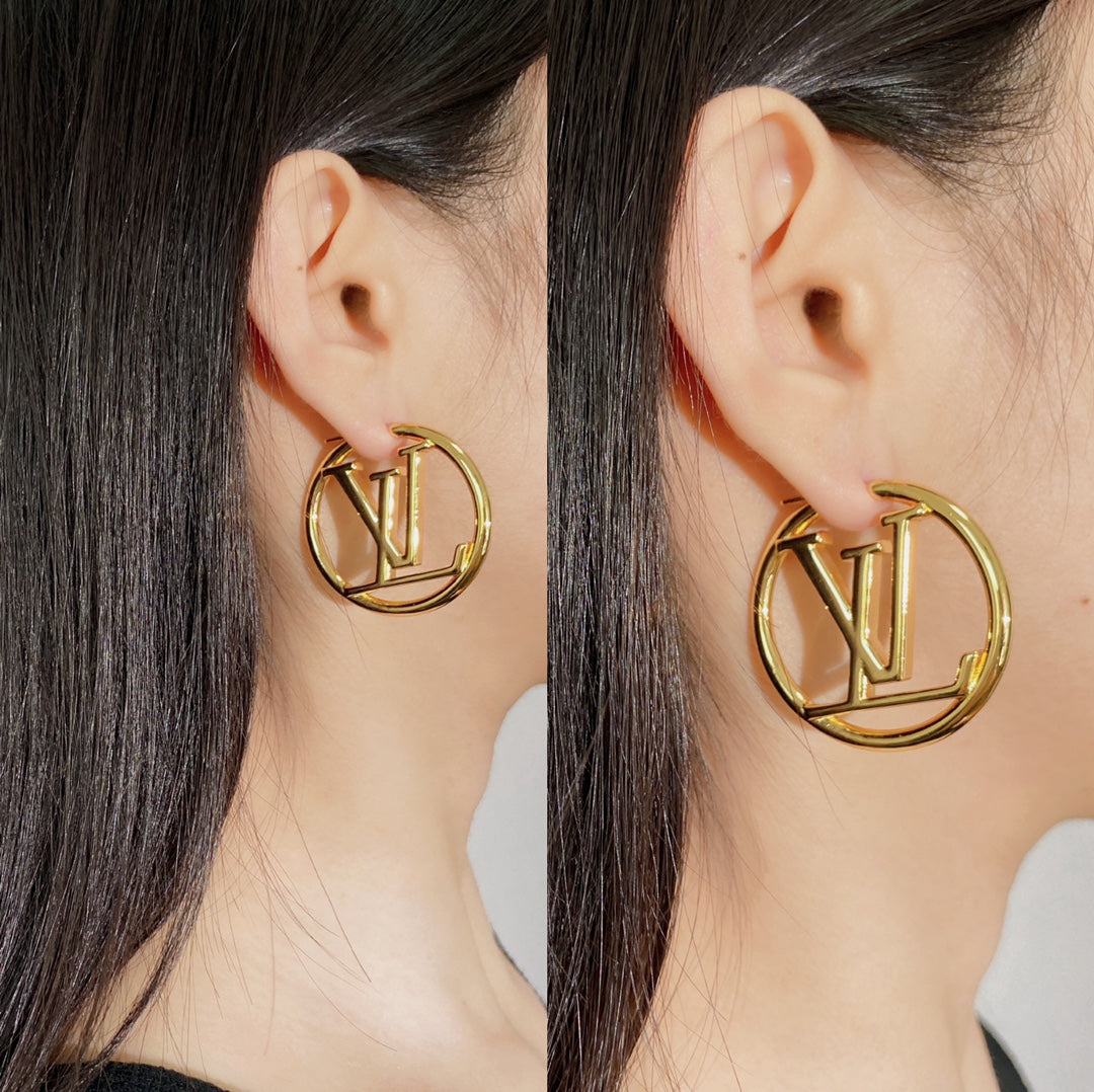 LEM08 New arrive fashion gold color big earring  for woman jewelry beautiful jewelry to choose gift no with box