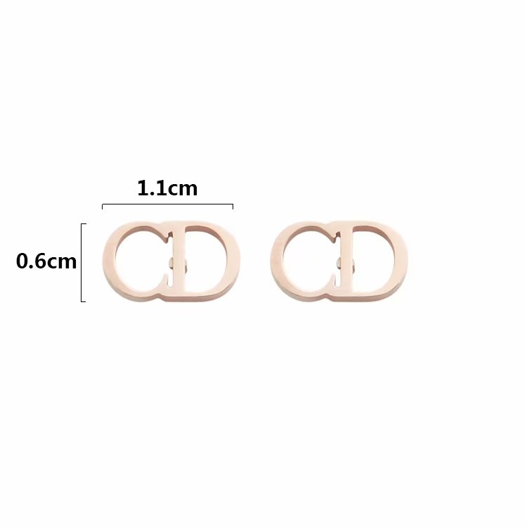 DE101 Hot sale Fashion Titanium Stainless Steel Wedding earring Bague Femme for woman gift