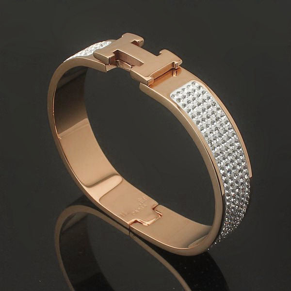 B16 Hot sale new arrive fashion bracelet&bangle full diamond for woman jewelry gift to choose with dust bag about 17cm perimeter