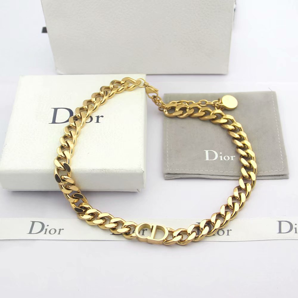 DN22 Titanium steel Hot sale fashion  long necklace for woman Men size jewelry for woman gift