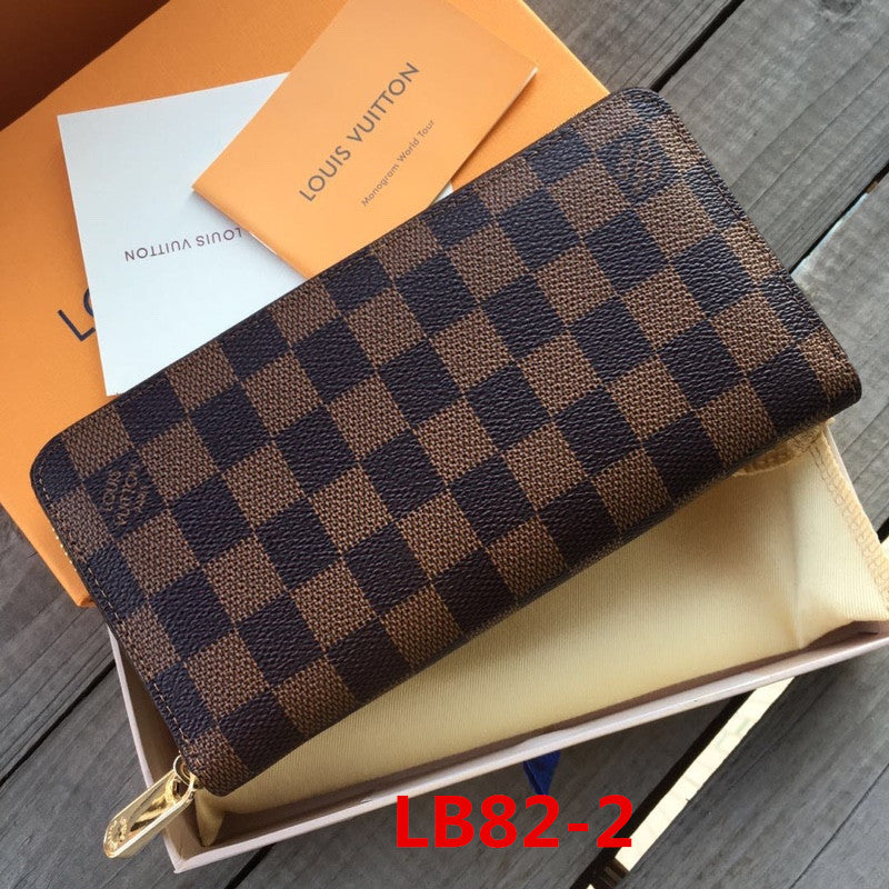 LB82  Hot sale fashion  Genuine Leather wallet for woman and men gift