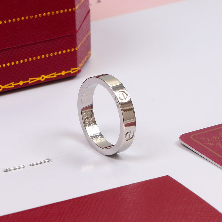 CRR21 With box Fashion Titanium Stainless Steel Wedding Rings Bague Femme 4mm only to Old customers