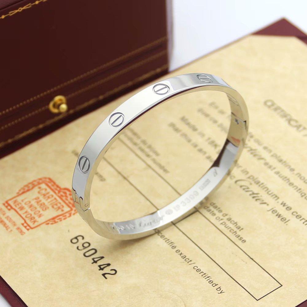 BC071  Hot sale 316L Fashion Stainless Steel lover bracelet&bangle it come with box sets size 16-19cm