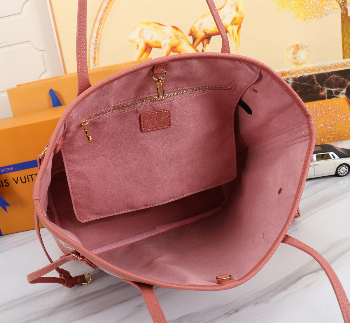 LEM100 New arrive fashion pink color  bag for woman beautiful gift to choose gift size to choose 32x29x17cm