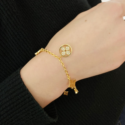 LEM18 New arrive fashion gold color bracelet for woman beautiful gift to choose