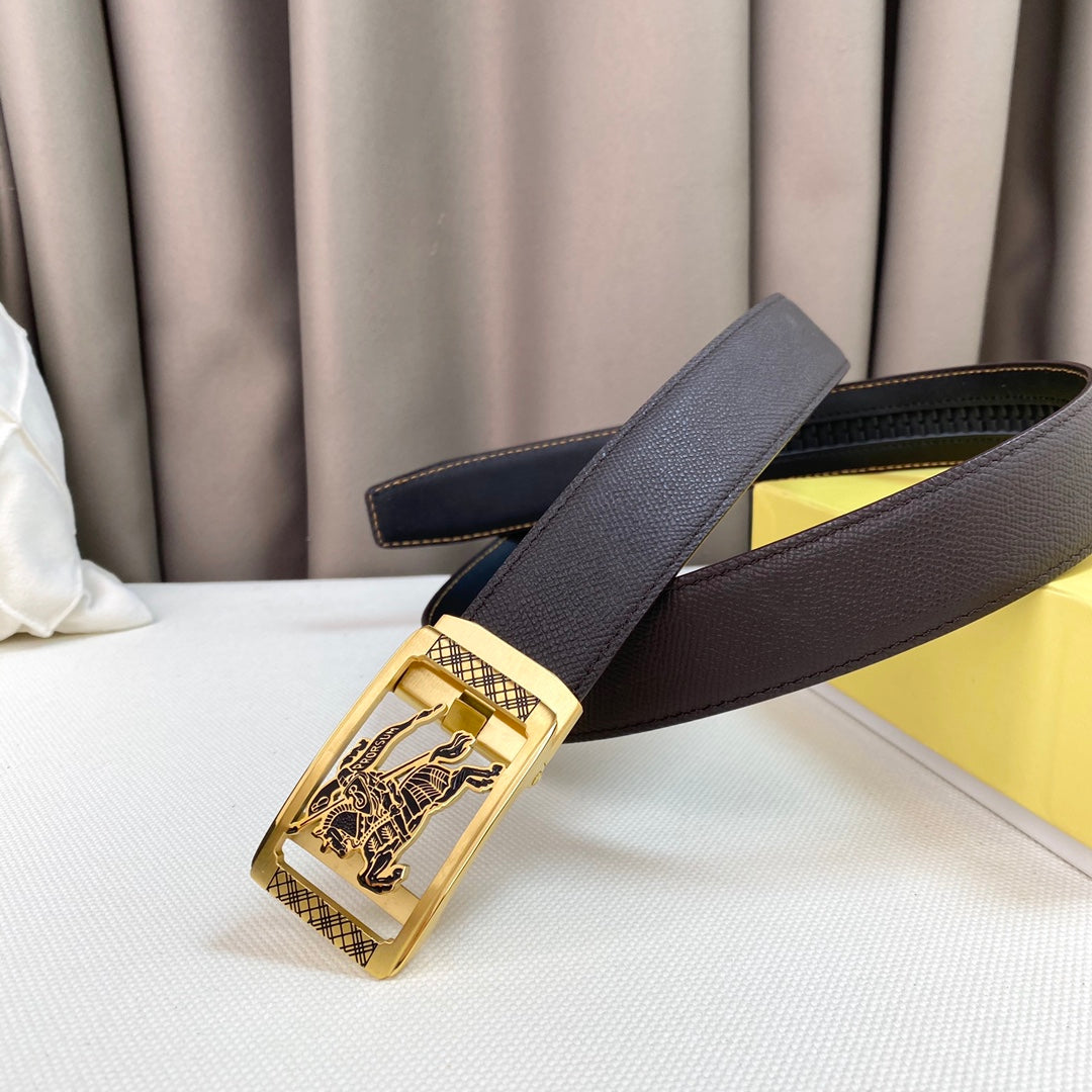 BUEM19  wide 3.5cm new arrive fashion gold and silver color belt waistband for Men gift to choose