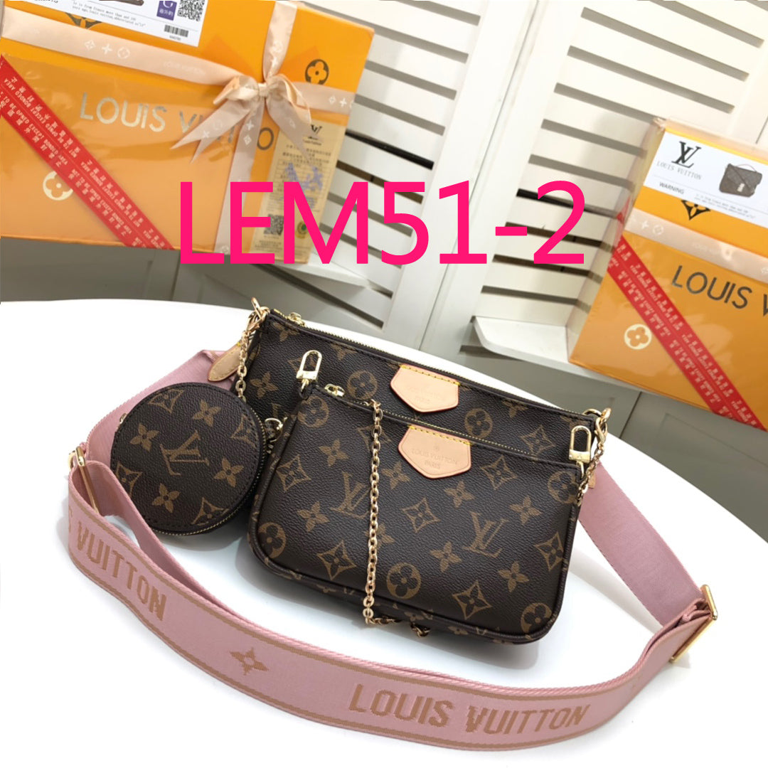 LEM51 New arrive fashion color 3pcs bag for woman beautiful gift to choose gift