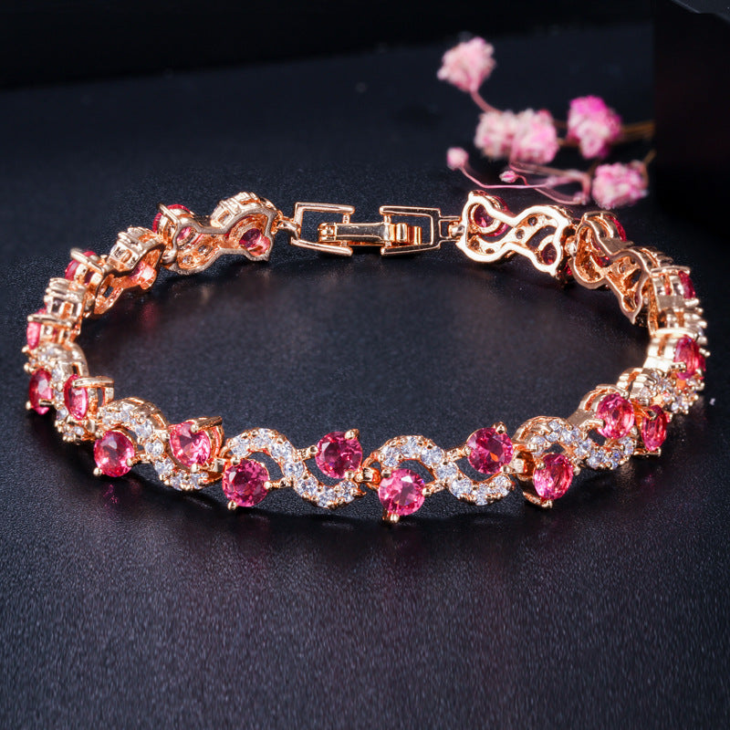 Bc03 Hot Sale Fashion, All Kinds Of Jewelry, Environmental Protection, Copper Crystal, Exquisite Bracelet For Women Jewelry