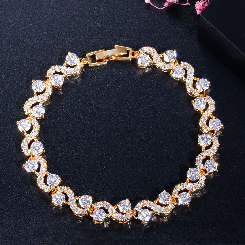 Bc03 Hot Sale Fashion, All Kinds Of Jewelry, Environmental Protection, Copper Crystal, Exquisite Bracelet For Women Jewelry