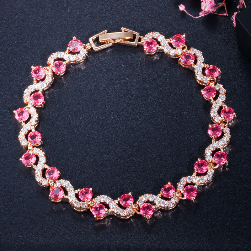 Bc03 Hot Sale Fashion, All Kinds Of Jewelry, Environmental Protection, Copper Crystal, Exquisite Bracelet For Women Jewelry