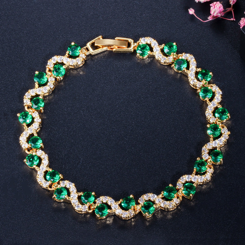 Bc03 Hot Sale Fashion, All Kinds Of Jewelry, Environmental Protection, Copper Crystal, Exquisite Bracelet For Women Jewelry