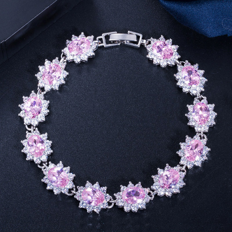 CREM07 Hot Selling Fashion Women's Hand Ornaments Anti Allergy Exquisite Super Flash Beautiful Women's Bracelet Bracelet Jewelry