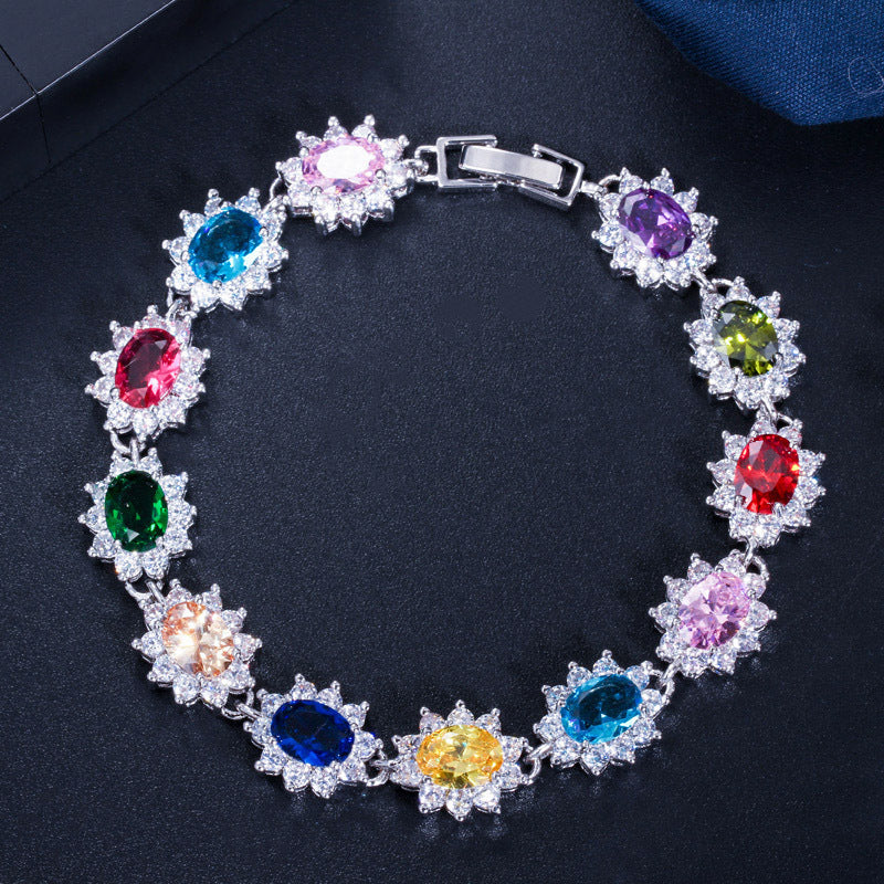 CREM07 Hot Selling Fashion Women's Hand Ornaments Anti Allergy Exquisite Super Flash Beautiful Women's Bracelet Bracelet Jewelry