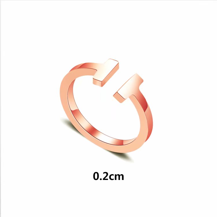 TRR24 Hot sale fashion Titanium steel rings Charm for woman jewelry gift