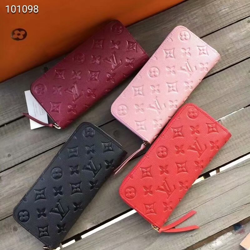 LW14 4 color  Hot sale fashion Genuine Leather wallet for woman and men gift