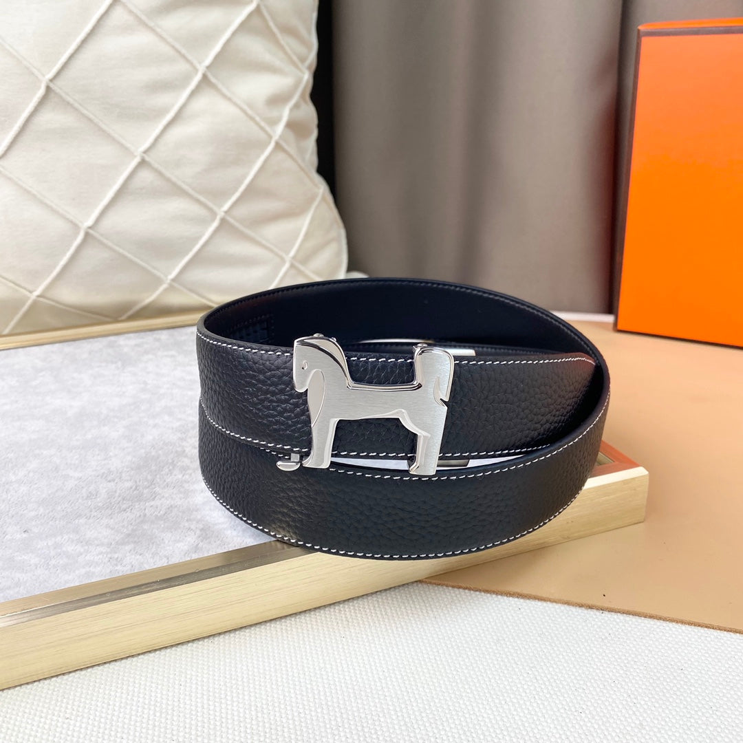 HEM39  wide 3.5cm new arrive fashion gold and silver color belt waistband for Men gift to choose