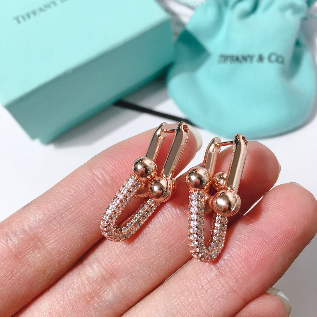 TEE01 Hot sale Titanium Steel earring gold earring for  Women Love Jewelry