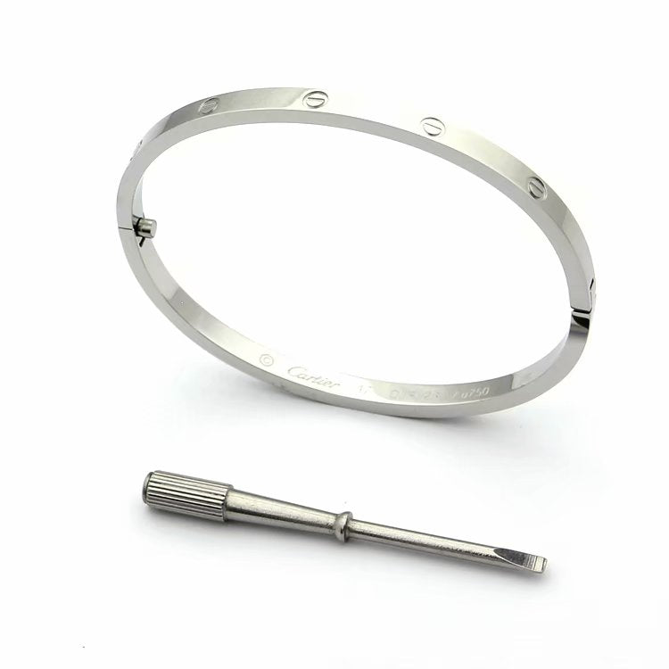 BC06 Hot sale 316L Fashion Stainless Steel 4MM bracelet&bangle  it come with dust bag size 17cm