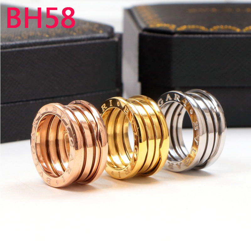 BH58 New Fashion Luxury Titanium steel rings for Women Charm  Couples gift