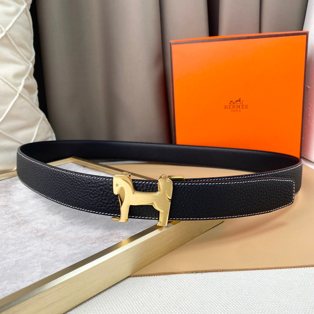 HEM39  wide 3.5cm new arrive fashion gold and silver color belt waistband for Men gift to choose