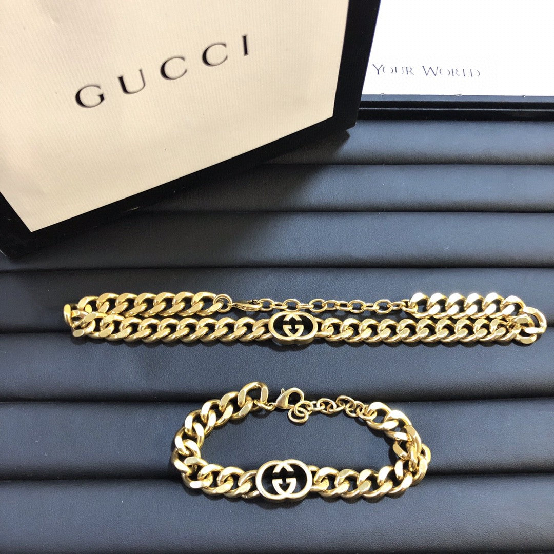 GEM16 Hot selling gold color  bracelets and necklace for women ijewelry wholesale