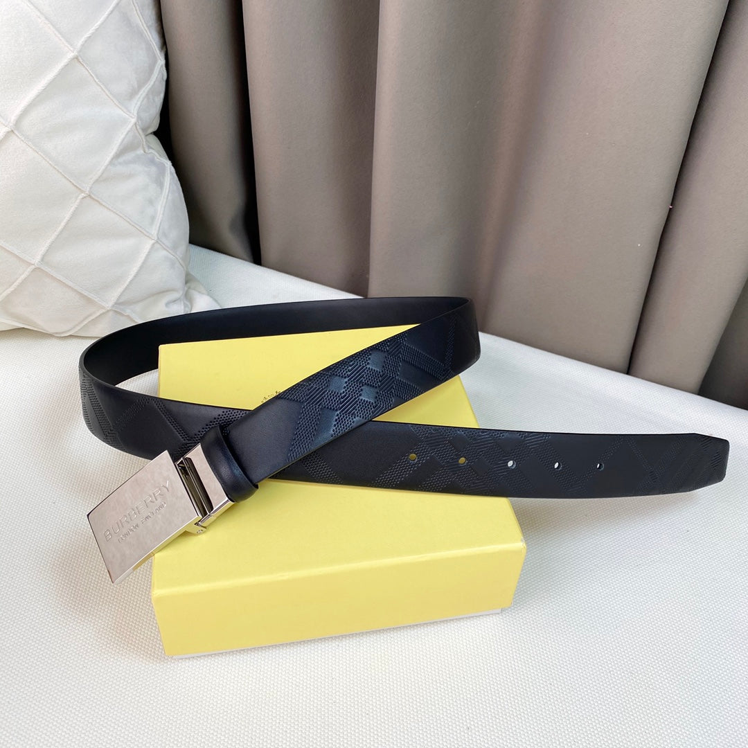 BUEM24 wide 3.5cm new arrive fashion gold and silver color belt waistband for men gift to choose