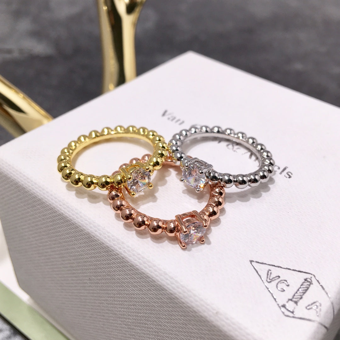 FY69 New Fashion 3 color rings for Women Charm  Couples gift