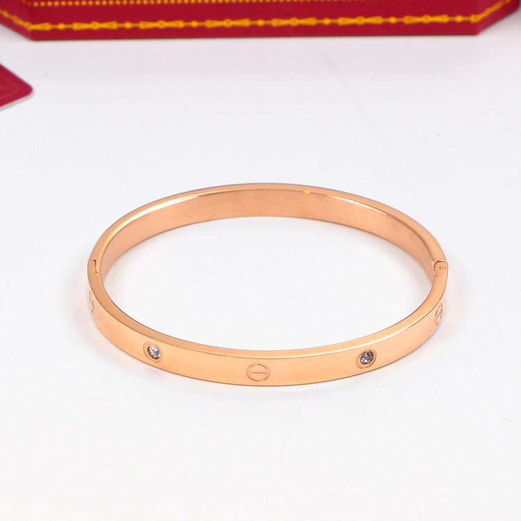 CR203  Hot sale 316L Fashion Stainless Steel lover bracelet&bangle for woman gift