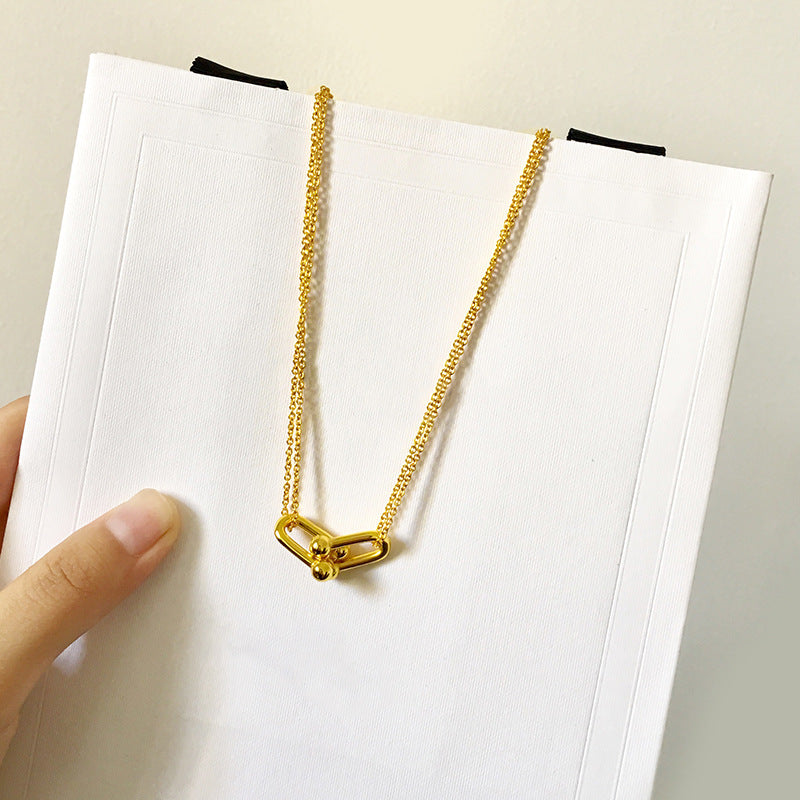 DFEM07  New arrive Fashion Design Necklace 3color to choose For Women Jewelry gift to choose