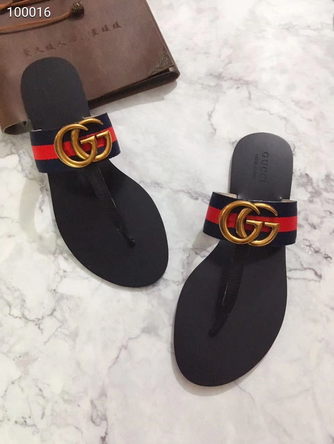 GUX20 Hot sale fashion  brand  sandals  for woman with packaging