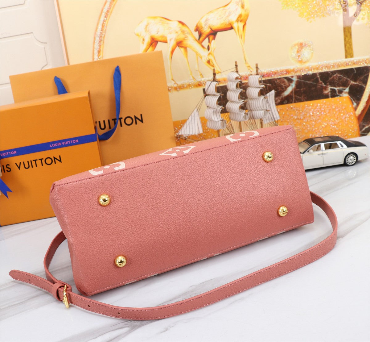 LEM101 New arrive fashion pink color  bag for woman beautiful gift to choose gift size to choose 34 x 24 x 15cm