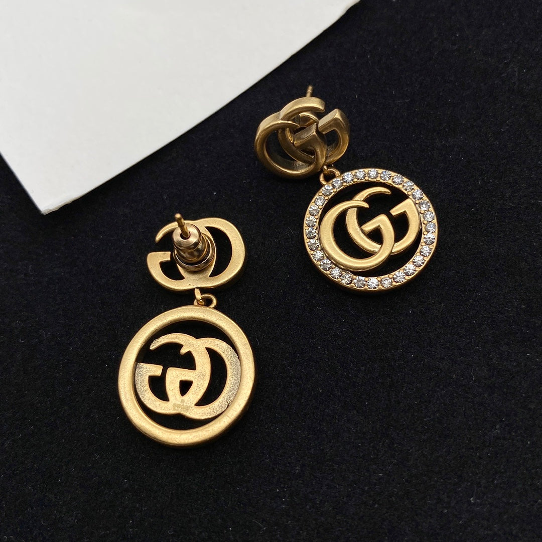 GEM09 New arrive fashion gold color long earring  for woman beautiful jewelry to choose gift