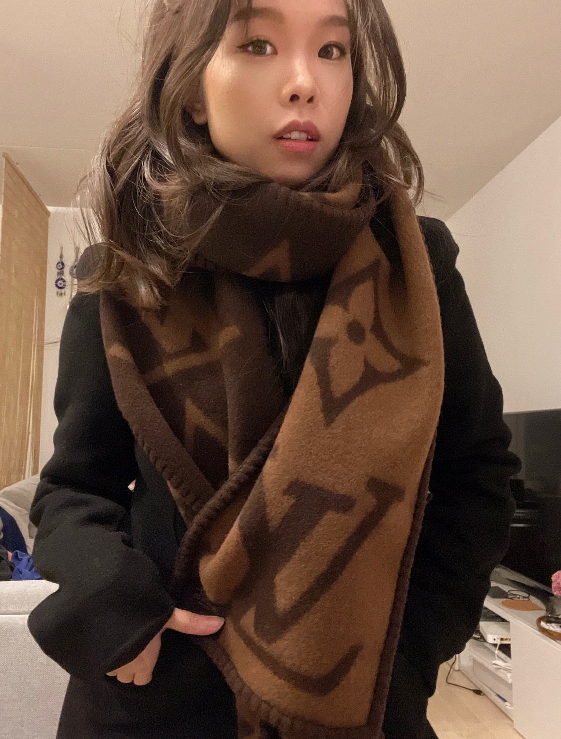 LEM60 new arrive  Hot sale 235x25cm brown color fashion beautiful  scarf  for woman gift  to choose