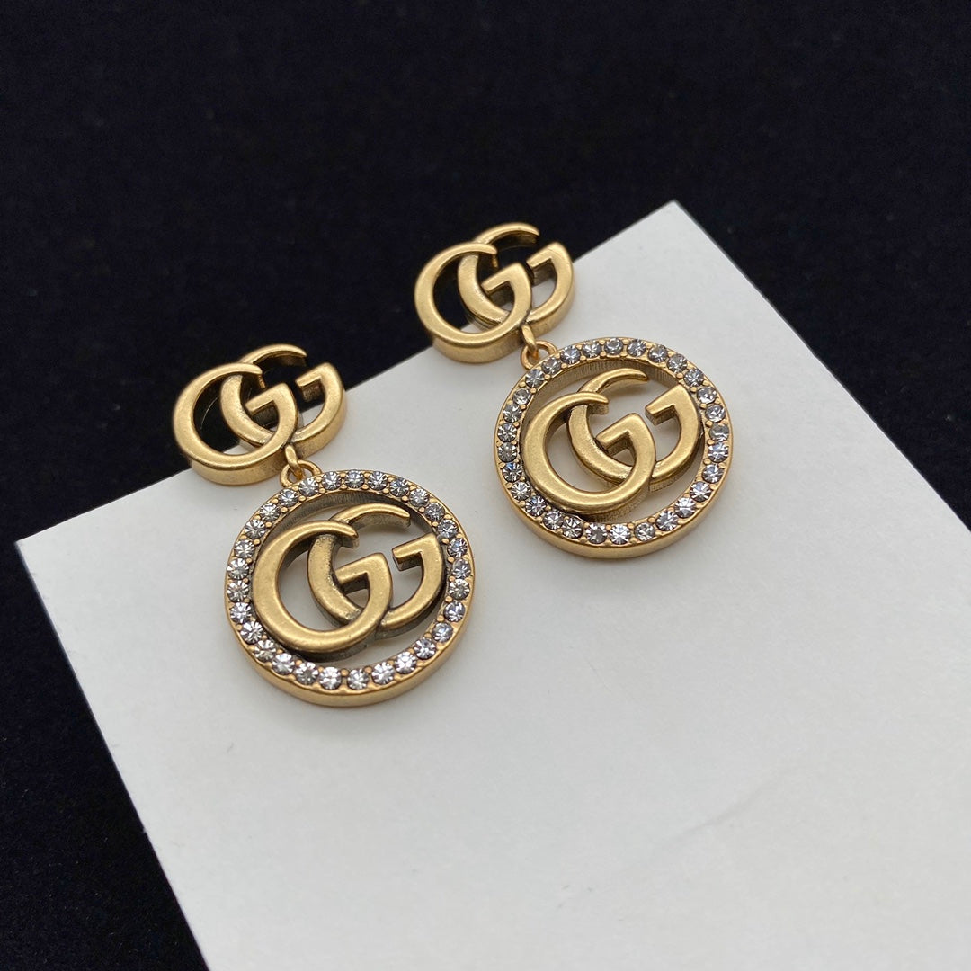 GEM09 New arrive fashion gold color long earring  for woman beautiful jewelry to choose gift