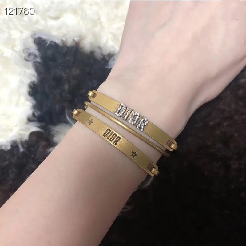 D256 Hot sale fashion Titanium steel three bracelet&bangle for woman open jewelry for woman gift