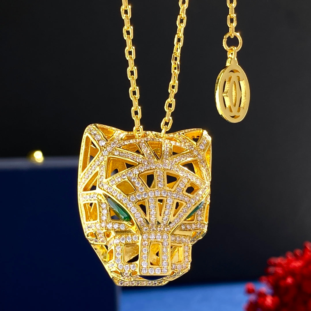 CREM18 New arrive fashion gold full cz Necklace for woman beautiful jewelry to choose gift