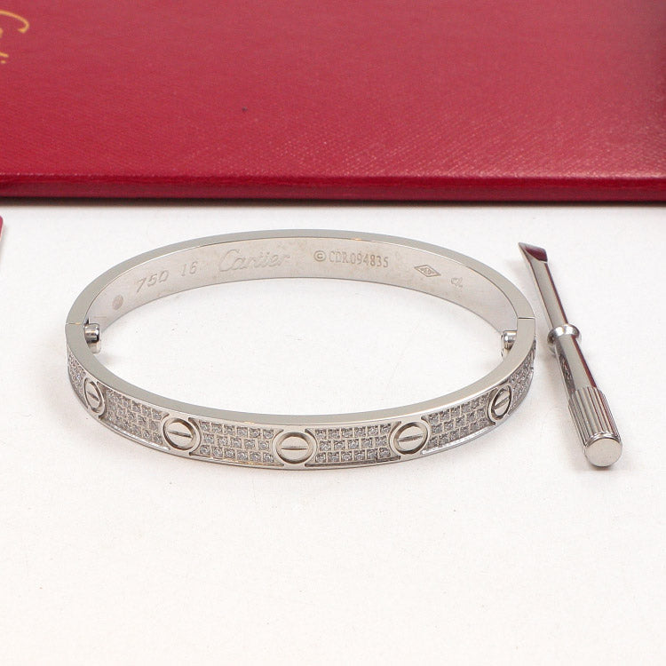 CB107  Hot sale 316L Fashion Stainless Steel bracelet&bangle with full cz bangle for woman size