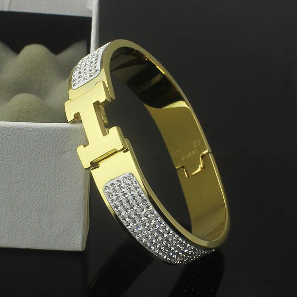 B16 Hot sale new arrive fashion bracelet&bangle full diamond for woman jewelry gift to choose with dust bag about 17cm perimeter