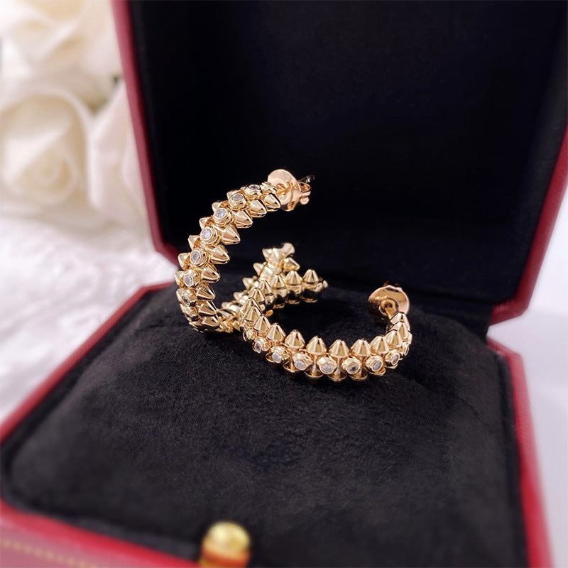 CREM09 New arrive fashion gold color earring for woman beautiful jewelry to choose gift