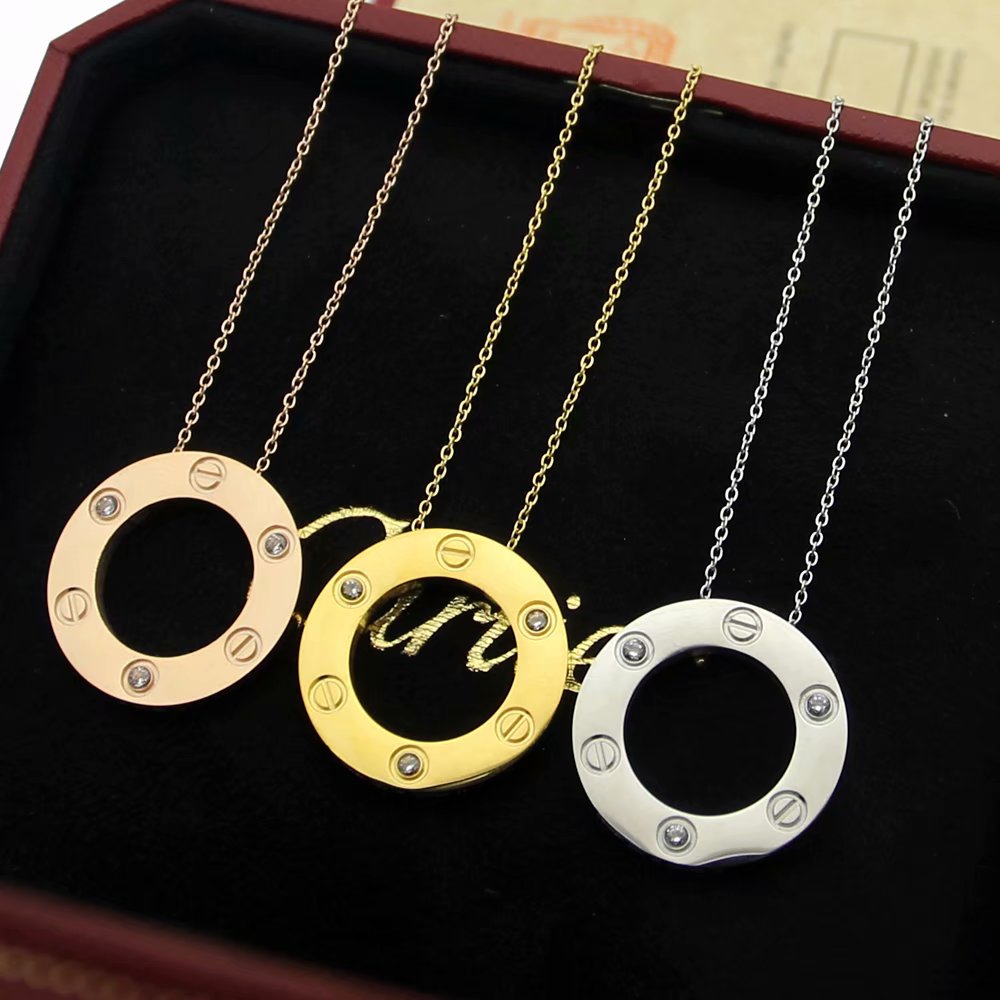 CNN06 Titanium steel Hot sale fashion Necklace  for woman size jewelry for woman gift for old customer link