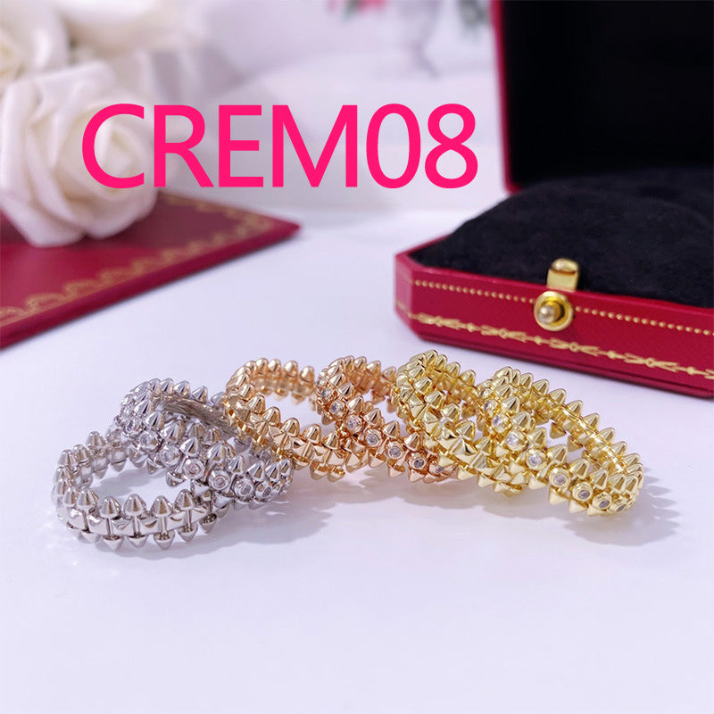 CREM08 New arrive fashion gold color rings for woman beautiful jewelry to choose gift