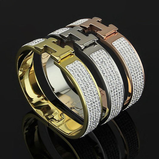 B16 Hot sale new arrive fashion bracelet&bangle full diamond for woman jewelry gift to choose with dust bag about 17cm perimeter