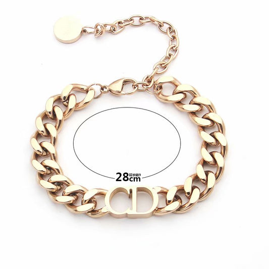 DB22 Titanium steel Hot sale fashion  long braclet for woman Men size jewelry for woman gift