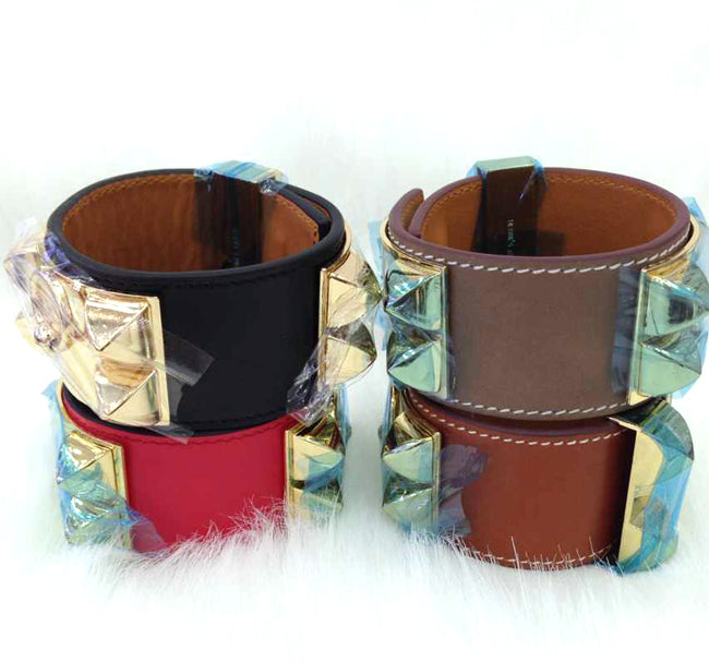 HB18 38MM wide Hot sale new arrive Genuine Leather fashion bracelet&bangle for woman jewelry gift about  22CM long