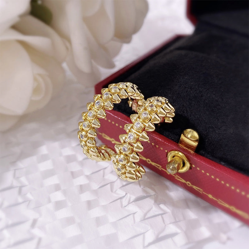 CREM09 New arrive fashion gold color earring for woman beautiful jewelry to choose gift