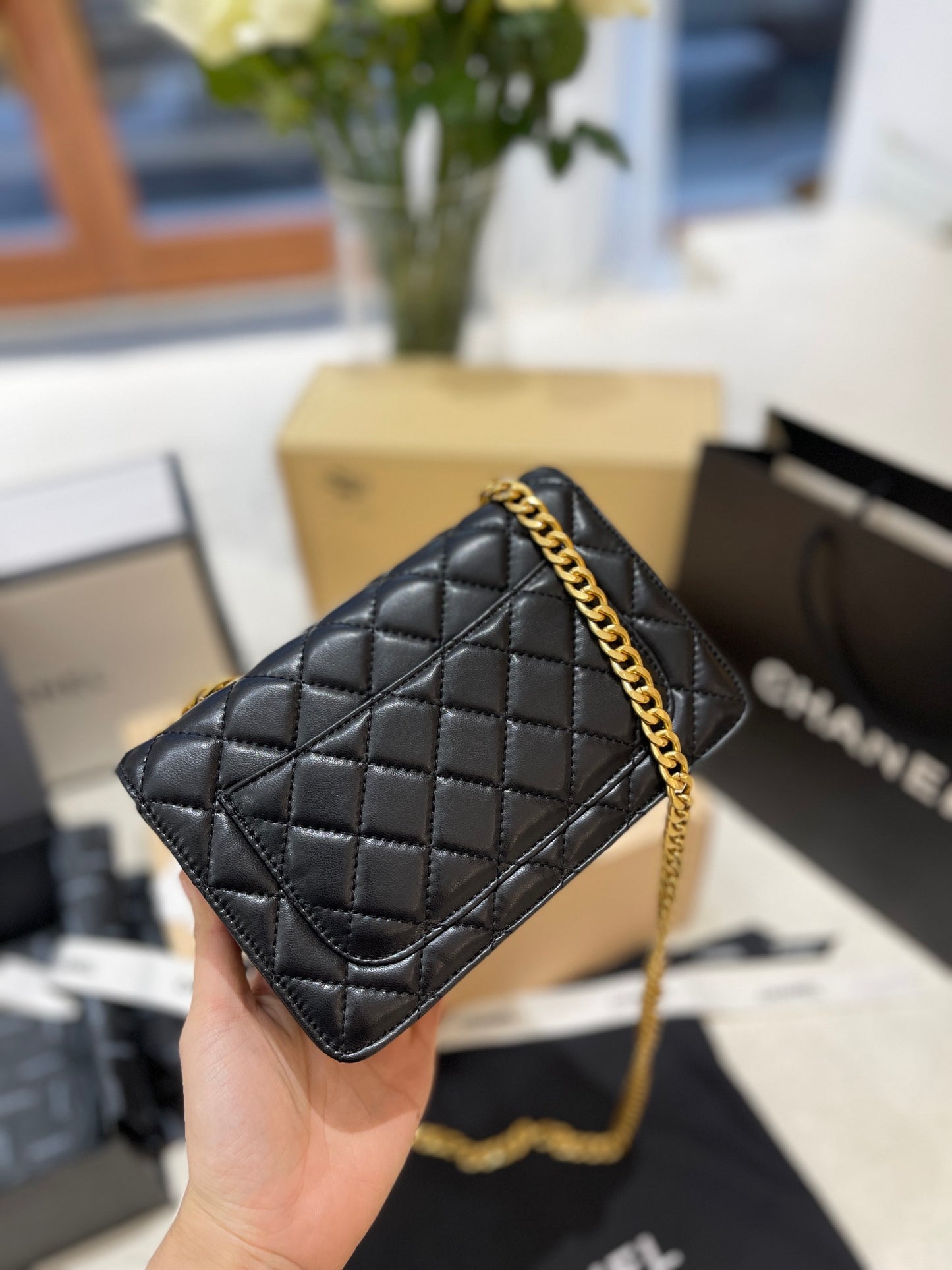 CEM55 New arrive fashion black color bag for woman beautiful gift to choose gift size to choose 19*5*12cm