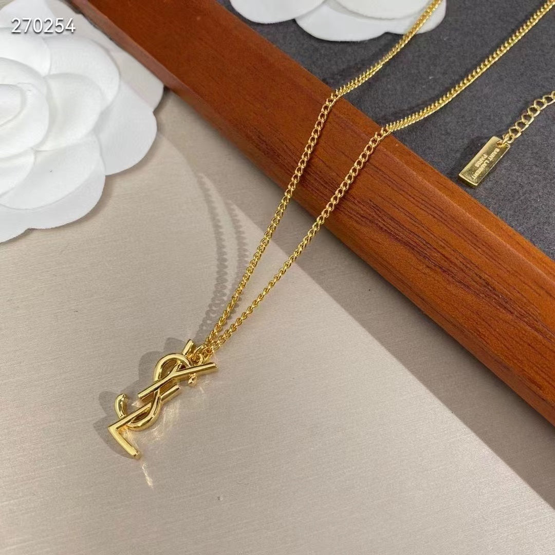 SYEM02 new arrive Hot sale fashion gold color necklacefor woman size jewelry  for woman gift