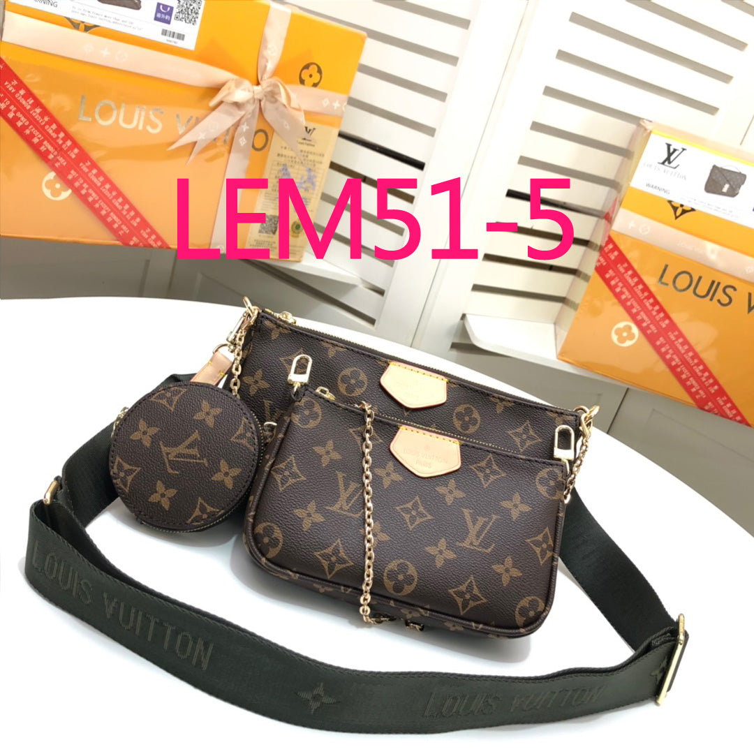 LEM51 New arrive fashion color 3pcs bag for woman beautiful gift to choose gift