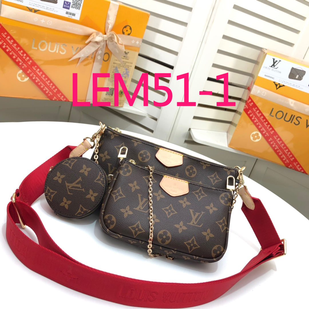 LEM51 New arrive fashion color 3pcs bag for woman beautiful gift to choose gift